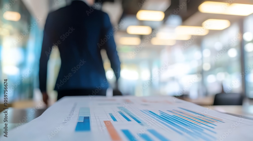 Poster Boosting productivity, person at table with paper, optimizing workflow and streamlining tasks in a workspace setting