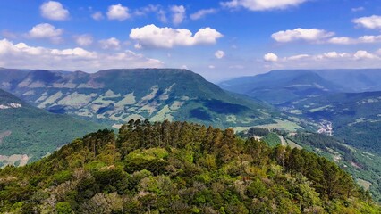 Obraz premium Itati Brazil. Stunning Forest At Itati In Rio Grande Do Sul Brazil. Canyons Landscape. Green Valley Scenery. Nature Background. Stunning Forest At Itati In Rio Grande Do Sul Brazil. 