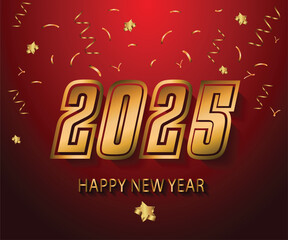 2025 Happy New Year background for your seasonal invitations, festive posters, greetings cards