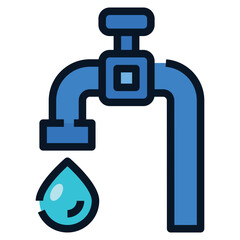 Fototapeta premium Tap Water Icon