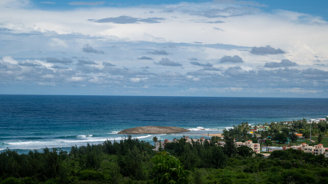 View of Jobos beach in Isabela Puerto Rico