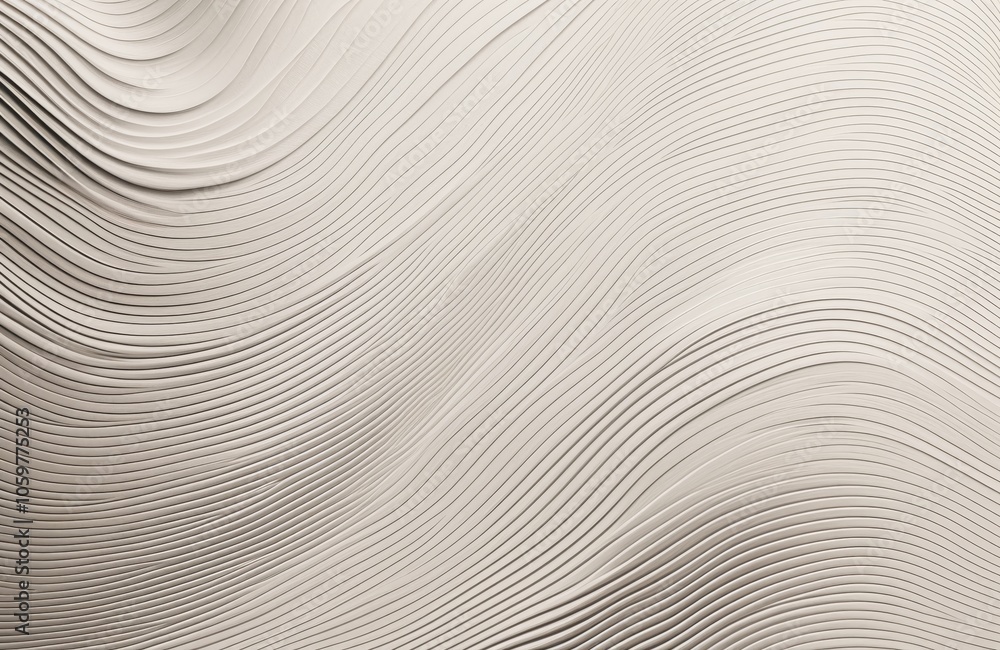 Aufkleber abstract textured pattern with curved lines in neutral tones