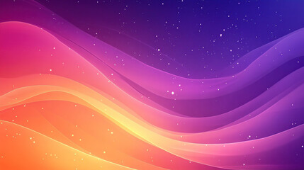 Obraz premium Vector illustration with purple and orange gradient background