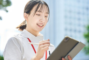 若い看護師のポートレート