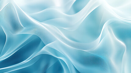 Obraz premium Abstract background with light blue wavy shapes and soft lighting