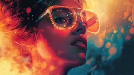 Optical Flare effect illustration