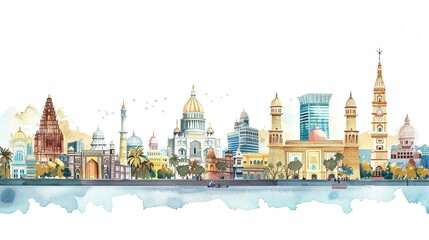 Chilling Halloween Vibes: Dark Forest Landscape with Bats and Full Moon Background