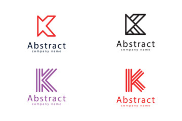 minimalist k letter logo for modern business and technology brands