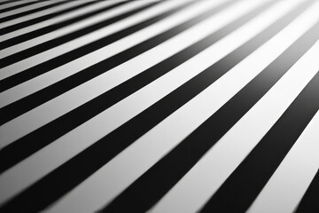 Obraz premium black and white striped designs the beauty of contrast and simplicity