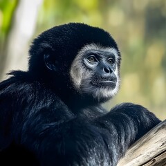 Fototapeta premium Wildlife Gibbon Primate Monkey Ape