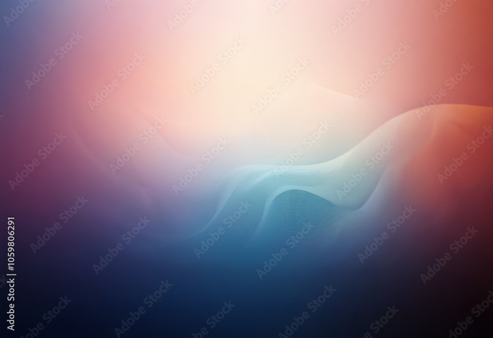 Poster abstract background featuring blurred colors with wavy lines.
