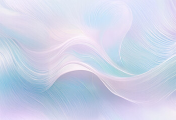 Obraz premium Abstract background with soft, flowing lines in pastel shades of blue and pink.