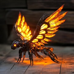 Obraz premium Fiery Phoenix Feather Symbolizing Rebirth