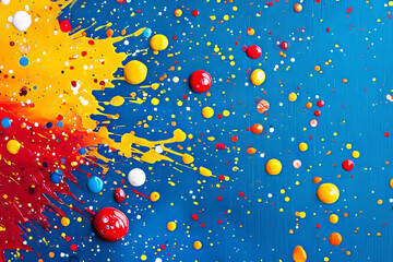 colorful abstract splatter a dive into vibrant paint artistry