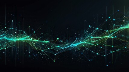 Fototapeta premium A complex network of interconnected nodes
