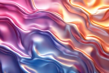 Obraz premium Gradient liquid abstract squared Holo Holographic background with halftone dots design Watercolor ombre gradient pattern design 3d geometric shapes background Abstract background generative AI