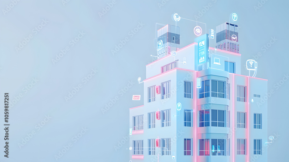 Fototapete digital cloud computing cyber security, digital data network protection, future technology digital d