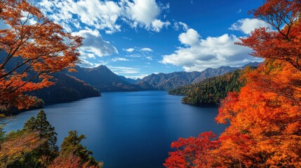 Autumnal Lake Landscape