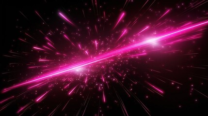 Fototapeta premium Vibrant Pink 3D Laser Abstract Background