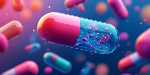 Highquality 3D illustration of pharmaceuticals