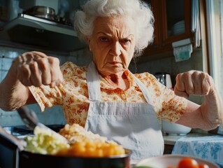 Aging Vigilante Prepares Dinner