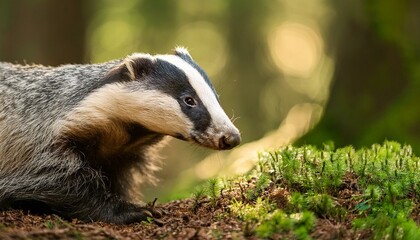 European badger mammal animal, AI generated