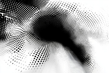 black and white halftone patterns an abstract design exploration