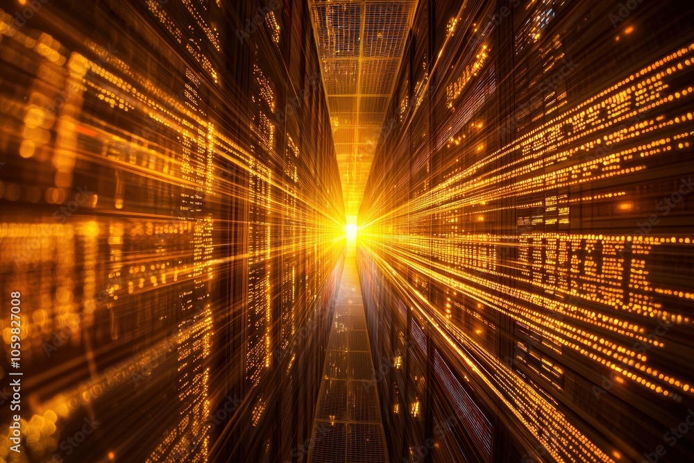 Poster illuminating pathways of data a journey through the digital universe