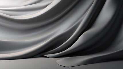 Fototapeta premium Elegant 3D Satin Fabric Drapery Background