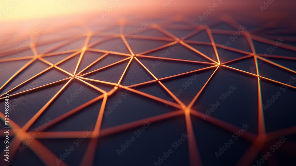 Poster intricate geometric patterns in modern design exploring the beauty of lines and shapes