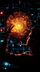 Obraz premium Harnessing Digital Energy A Journey into the World of Technology and Innovation