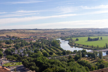 Fototapeta premium View from Toledo, Spain over the River Tagus