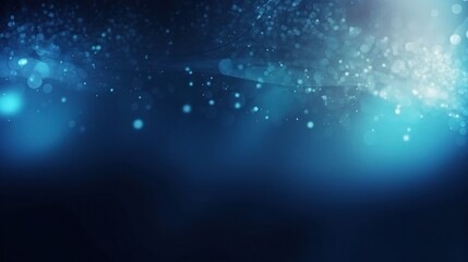 Obraz premium Abstract Blue Light Bokeh Background for Design Projects