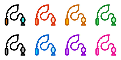 Fototapeta premium Editable fishing vector icon. Part of a big icon set family. Perfect for web and app interfaces, presentations, infographics, etc