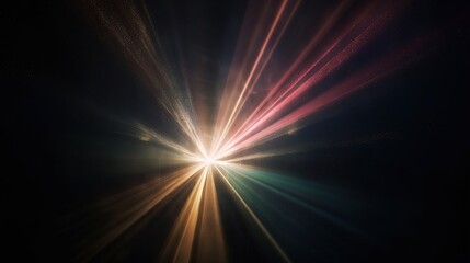 Fototapeta premium Abstract 3D Light Rays for Background Design
