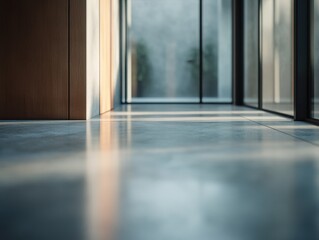 Fototapeta premium Modern Minimalist Corridor in Architectural Interior