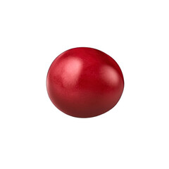 Obraz premium Single Red Cranberry Isolated on on white background
