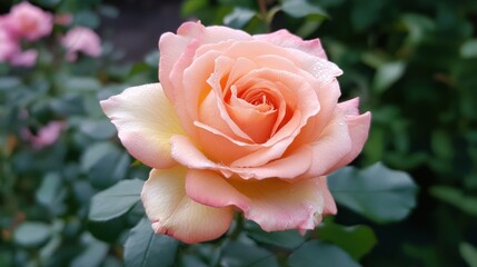 Peach Rose in Bloom