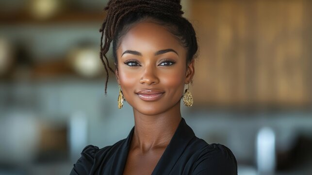 Professional Female Real Estate Agent Showcasing Properties, Representing the Dynamic Real Estate Industry with Expertise and Client Engagement