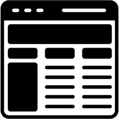 Obraz premium Layout Icon