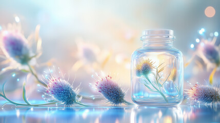 Hologram of Milk Thistle Extract Supporting Liver Health, Detoxification, and Improved Digestion