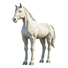 Obraz premium Realistic Horse Model Isolated on Transparent Background