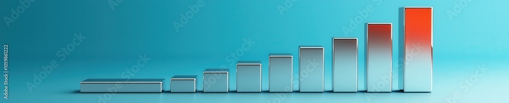 Poster silver bars at different points on a bar graph, symbolizing wealth at various stages