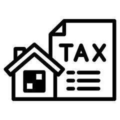 property contract document real estate icon illustration