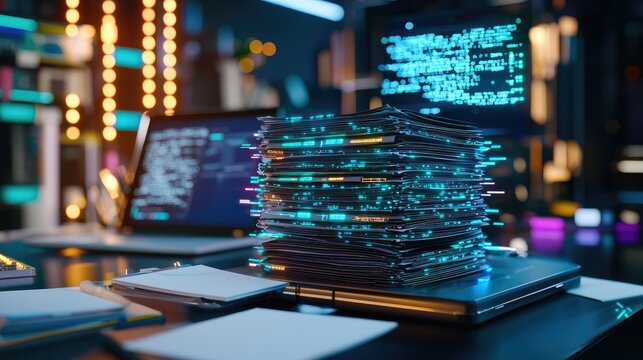 Exploring the future of document management ai algorithms analyzing stacks of digital files for enhanced efficiency and insight