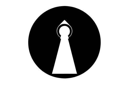 recommend clip art: Key hole silhouette.