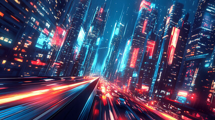 Fototapeta premium future city