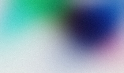 Abstract color gradient green blue purple grainy color gradient background dark abstract backdrop banner poster card wallpaper website header design