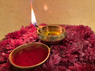 Diwali diya lamp creative shots