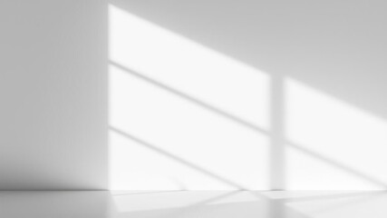 Obraz premium Gray background with subtle shadow and light pouring in from nearby windows, perfect for showcasing products, stock photo, shadow, gray